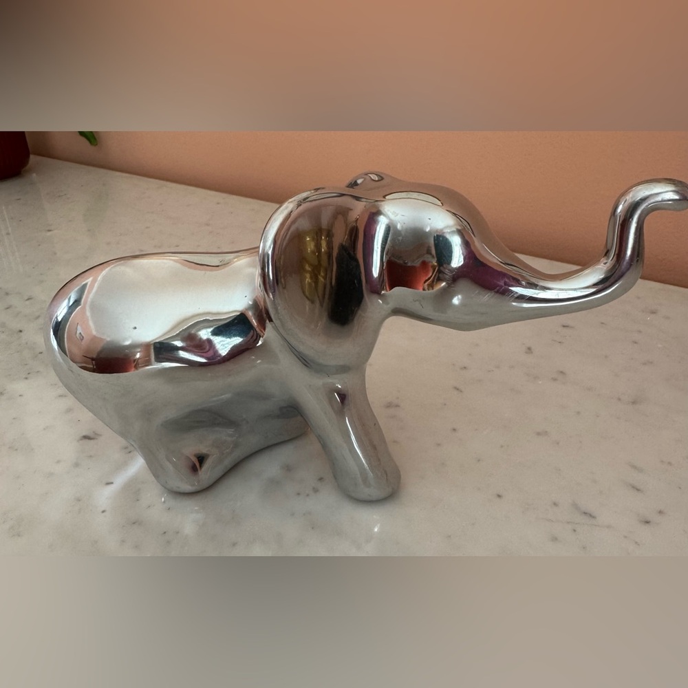 Hoselton Elephant Aluminum Sculpture, Signed